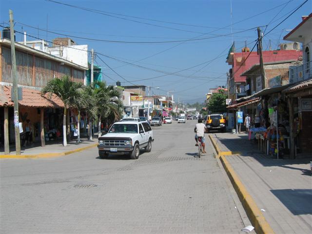 Main St in Melaque