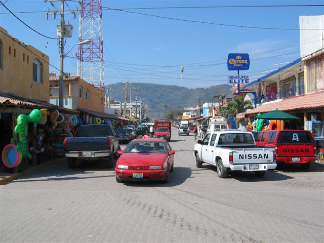 Main St in Melaque