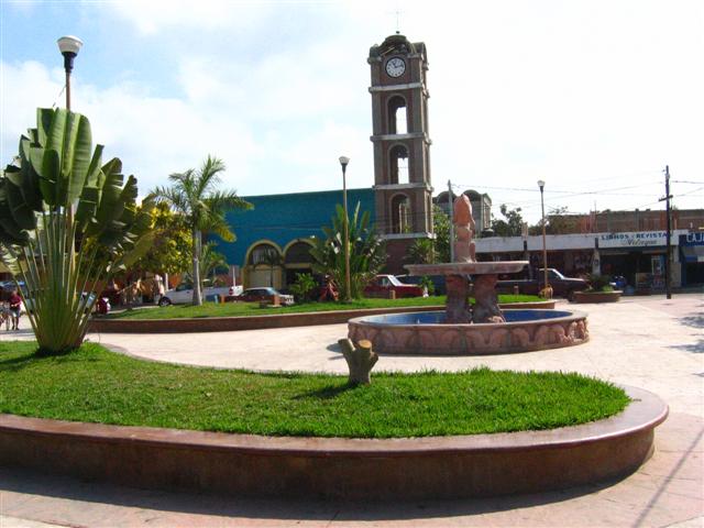 Downtown park in Melaque