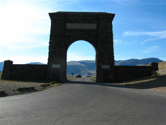 Yellowstone Park, north entrance