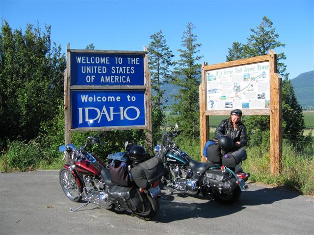 Idaho/BC Border, off come the helmets